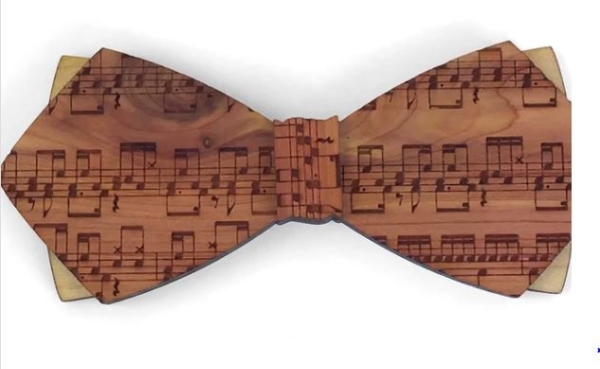 Wooden Bow Tie- R.M. Dyllon Ph. D.