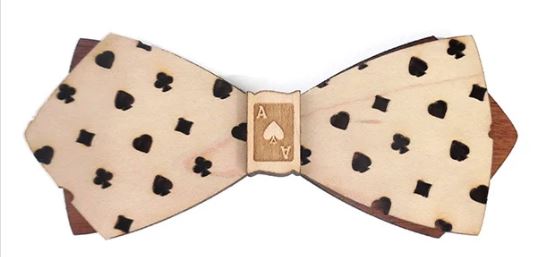 Wooden Bow Tie- M.M. Prestige Ph. D.