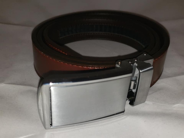 Holeless Belt - Brown - up to 44" waist - trim to fit