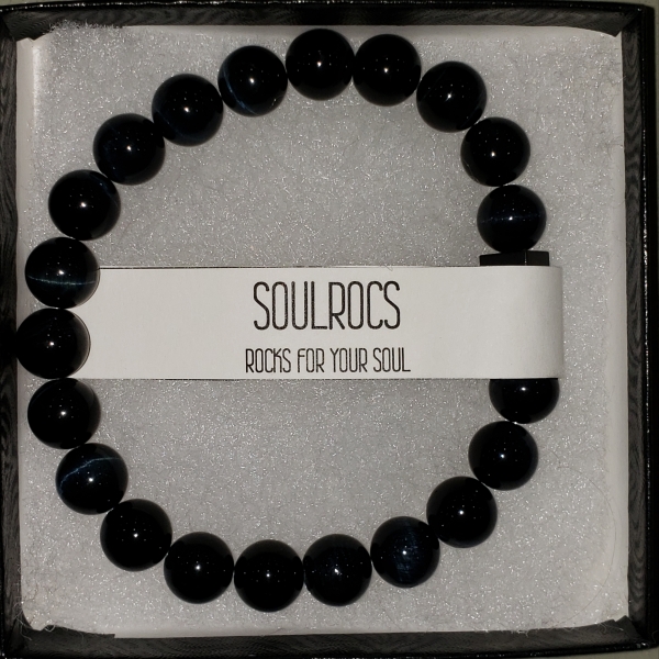 SoulRocs Bracelet- Blue Tiger Eyes