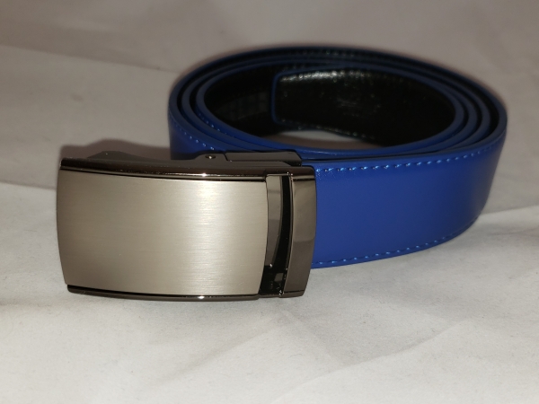 Holeless Belt - Royal Blue - up to 44" waist - trim to fit