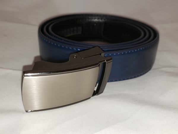 Holeless Belt - Navy Blue - up to 44" waist - trim to fit