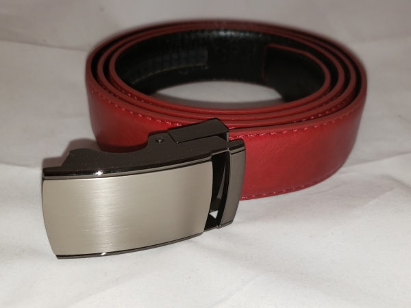 Holeless Belt - Wine - up to 44" waist - trim to fit