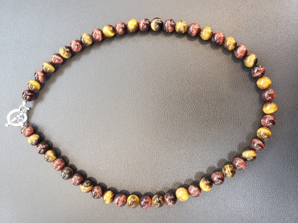 SoulRocs Necklace - Red & Yellow Tiger Eye