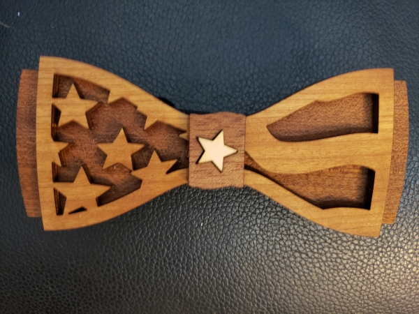 Wooden Bow Tie- C.M. O' Glory D. Phil