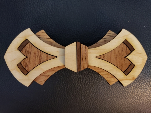 Wooden Bow Tie- M.M. W. Jacques Deco