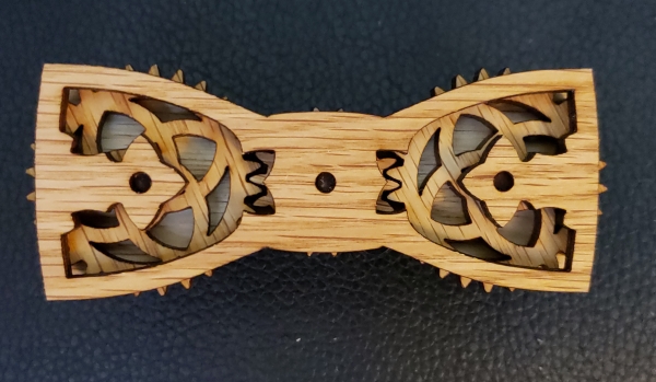 Child Wooden Bow Tie- Wee R.R. Wells Jr. Moving Gear