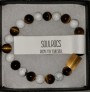 SoulRocs Bracelet- Yellow Tiger Eyes with Howlite ...